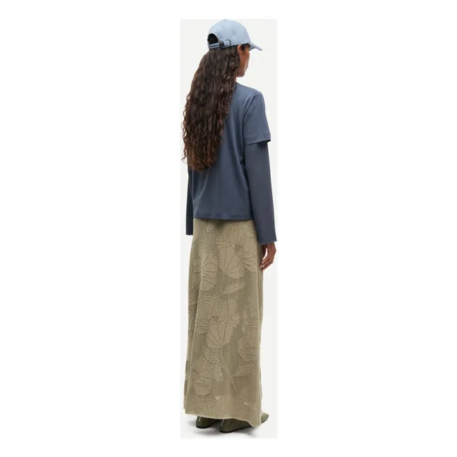 Camiseta de algodón ecológico Sacamino | Azul Gris