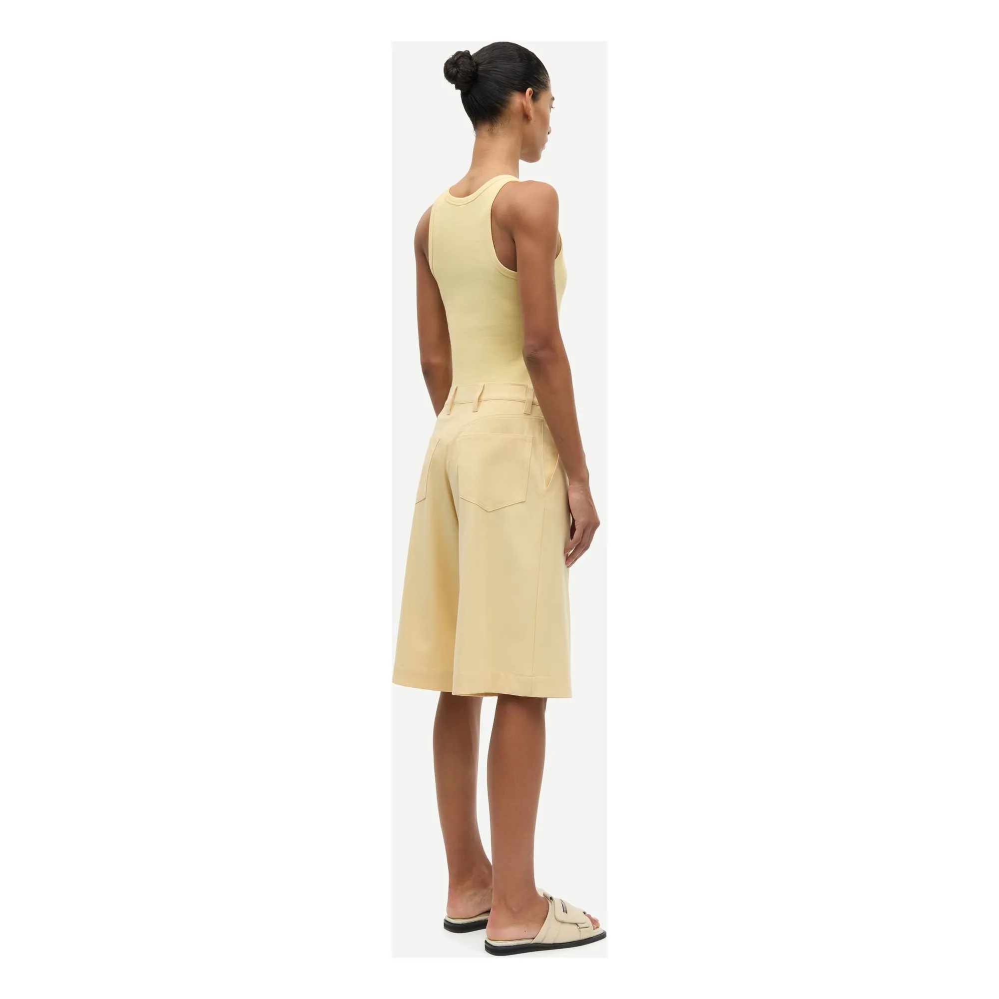 Top Alexo Coton Bio | Jaune Paille- Image produit n°2