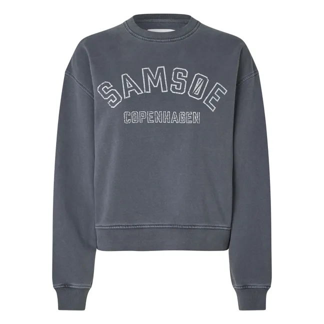 Sudadera Savan de algodón orgánico | Azul Gris