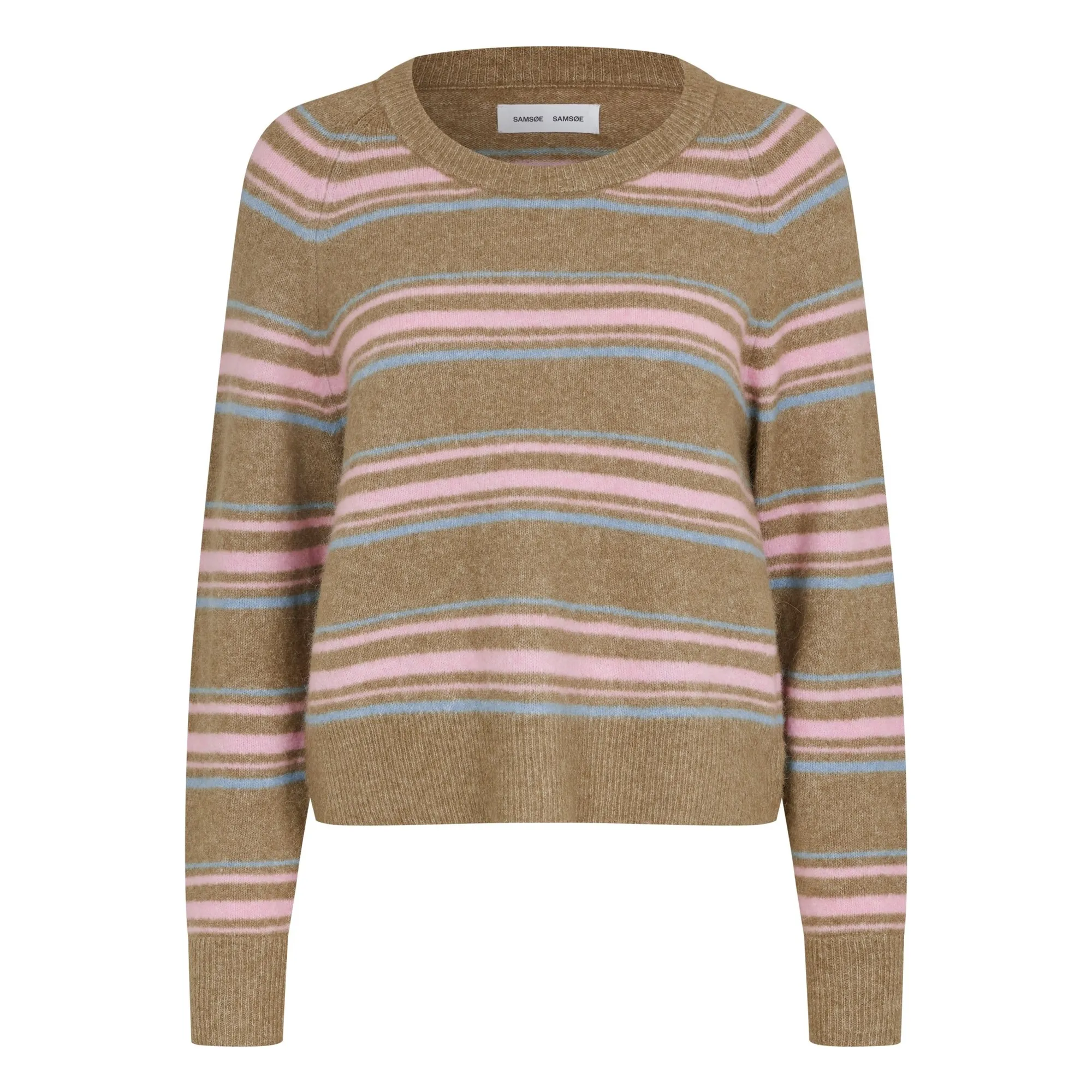 Samsoe Samsoe Brown Nor Laine Stripes Sweater