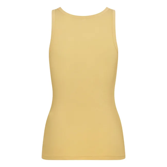 Alexo Top de algodón orgánico | Amarillo Paja