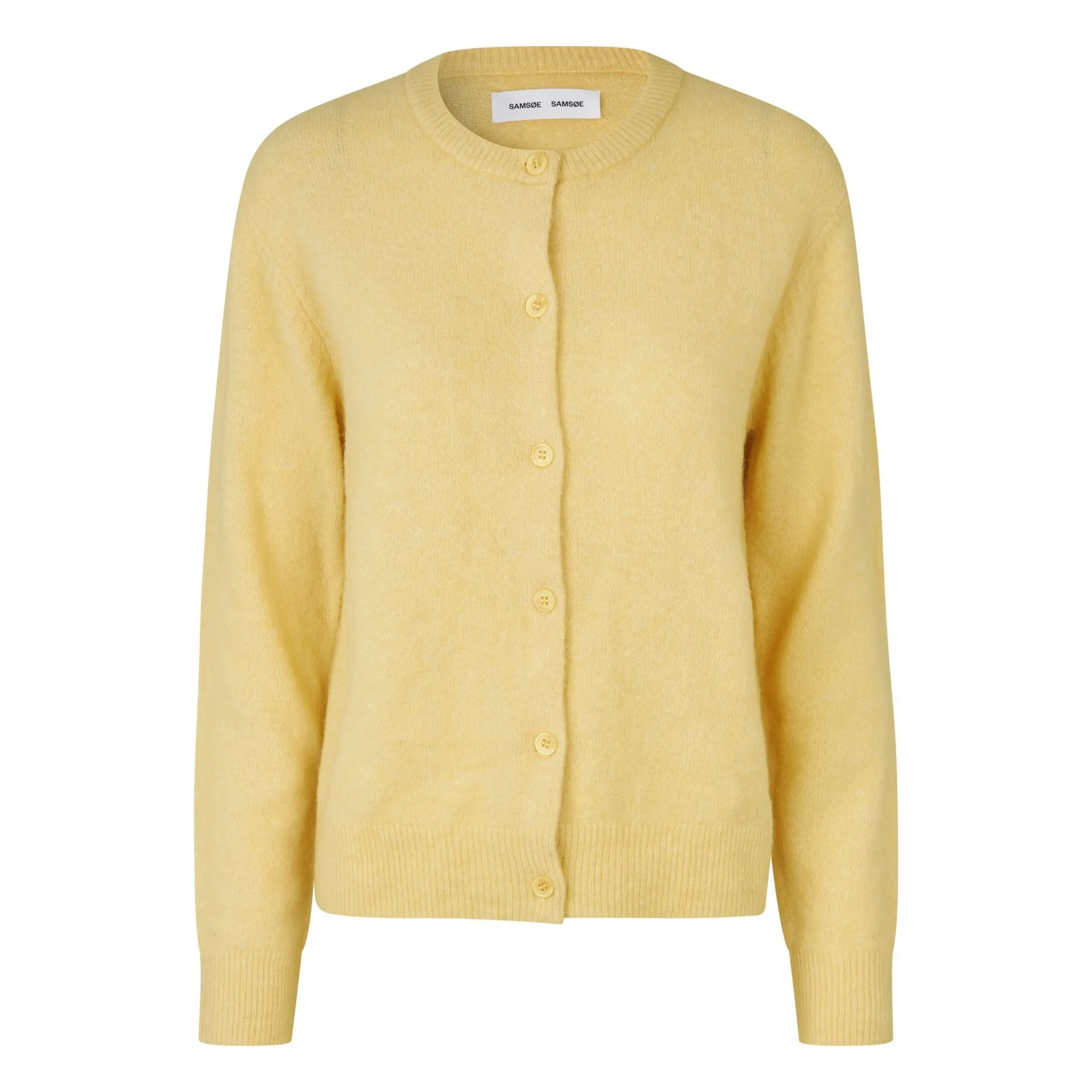 Cardigan Nor Laine | Jaune Paille- Image produit n°0