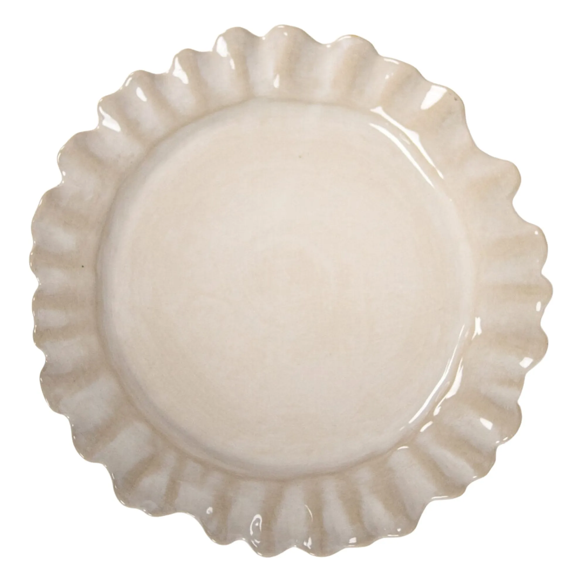 Olsson & Jensen Cream Valerie Stoneware Plates - Set Of 4