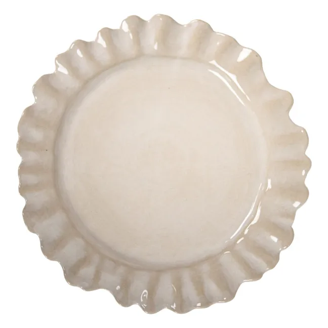 Assiettes en grès Valerie - Set de 4 | Crème