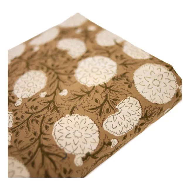 Nappe imprimée à fleurs Mirabelle | Beige