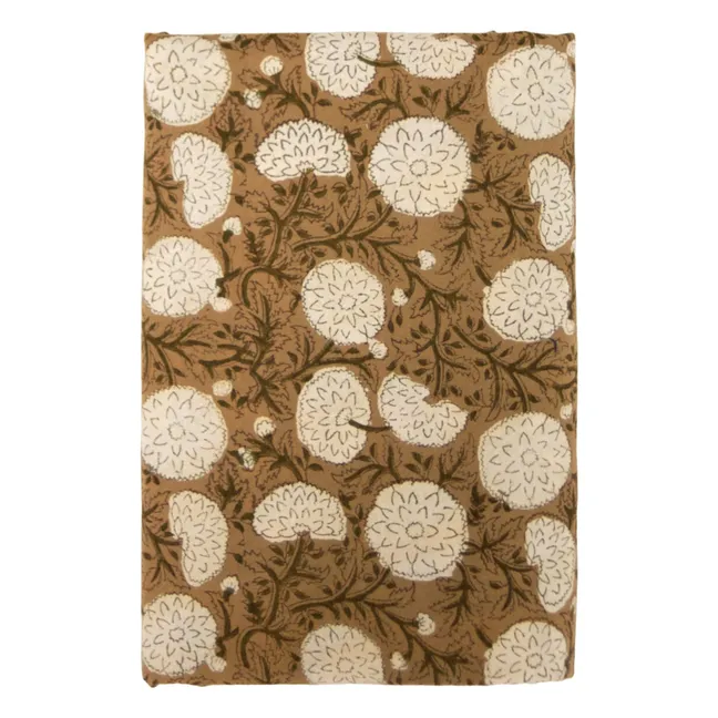 Nappe imprimée à fleurs Mirabelle | Beige