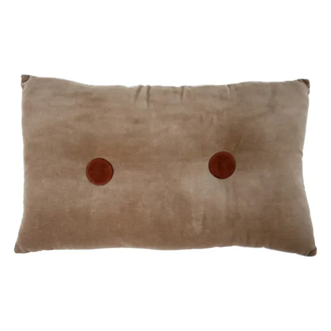 Coussin en velours Elora | Beige