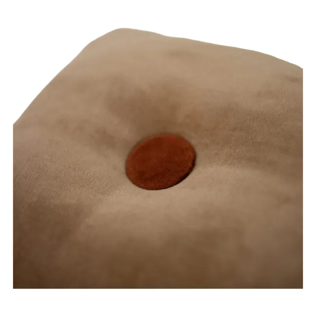 Coussin en velours Elora | Beige