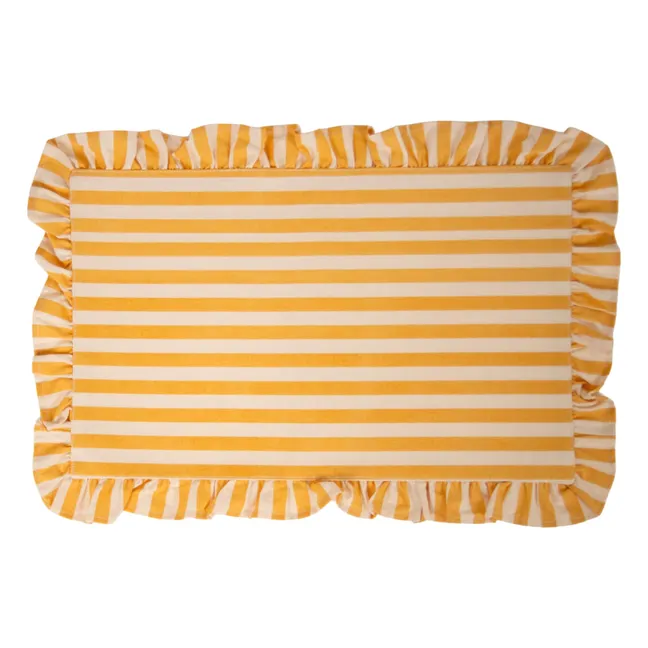 Set de table rayé Ellie | Jaune