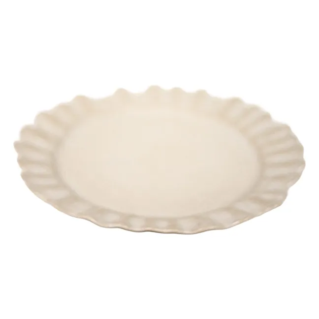 Assiettes en grès Valerie - Set de 4 | Crème