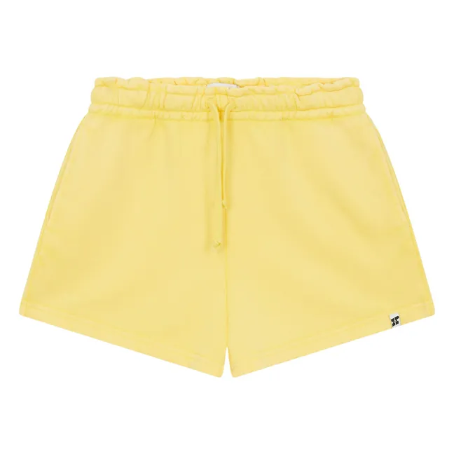 Pantalones cortos Harald de algodón ecológico | Amarillo palo