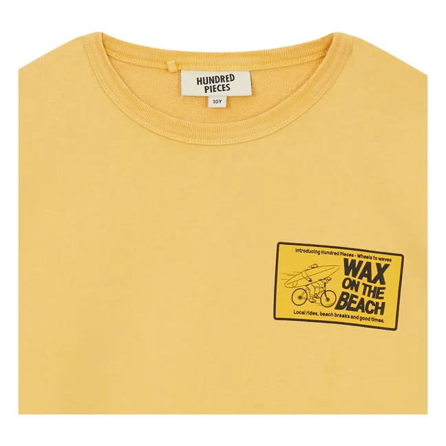 Ryde Wax organic cotton sweatshirt | Mustard