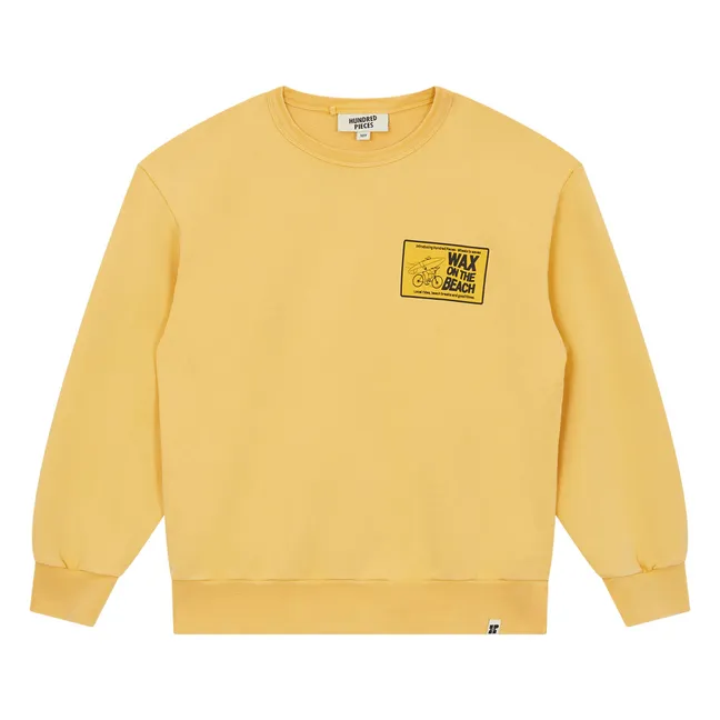 Sudadera de algodón orgánico Ryde Wax | Amarillo Mostaza