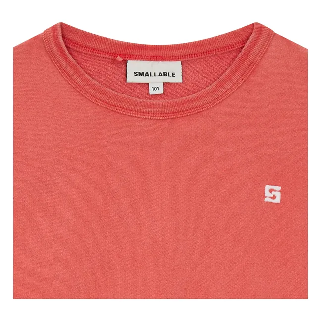 Arlo organic cotton sweatshirt | Dark red