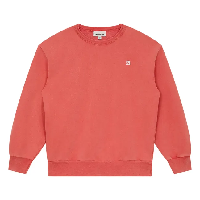 Arlo organic cotton sweatshirt | Dark red