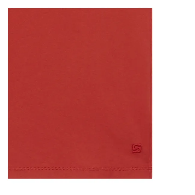 Camiseta Solal Algodón Pima | Rojo Bermellón
