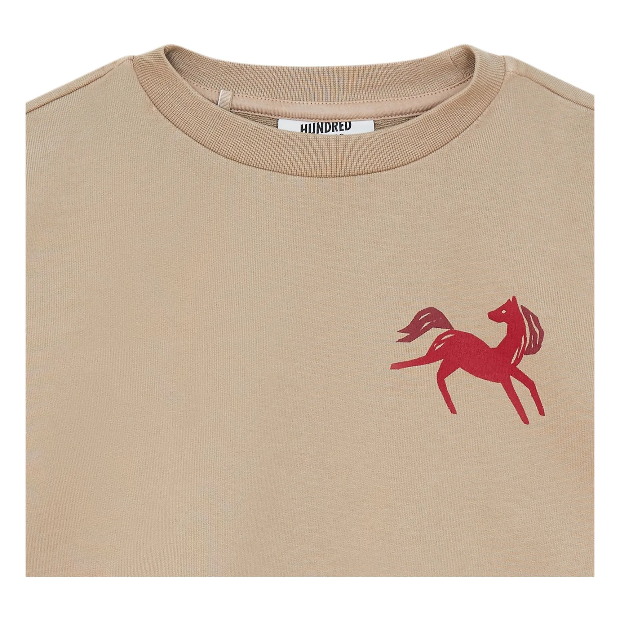 Sweat Belmont Cheval Coton Bio | Gris- Image produit n°4