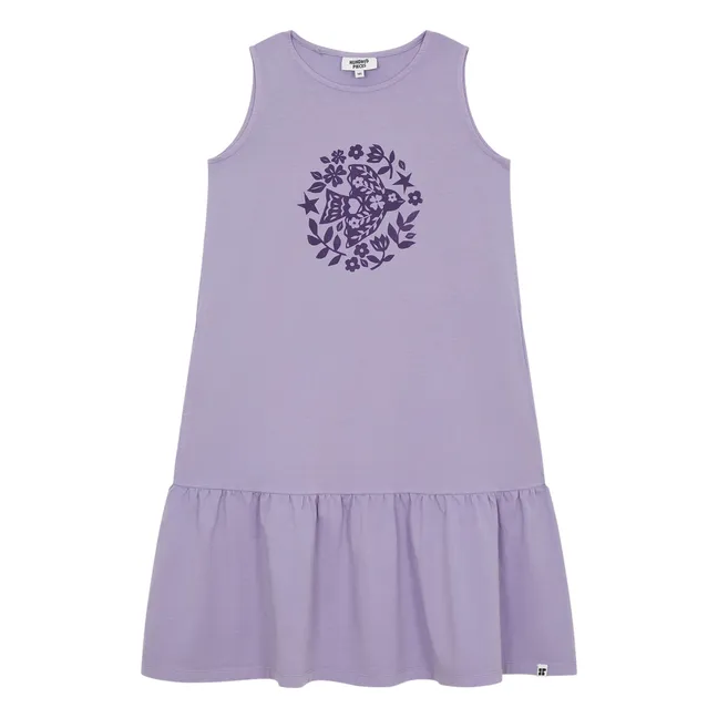 Lyra organic cotton sleeveless dress | Lavender