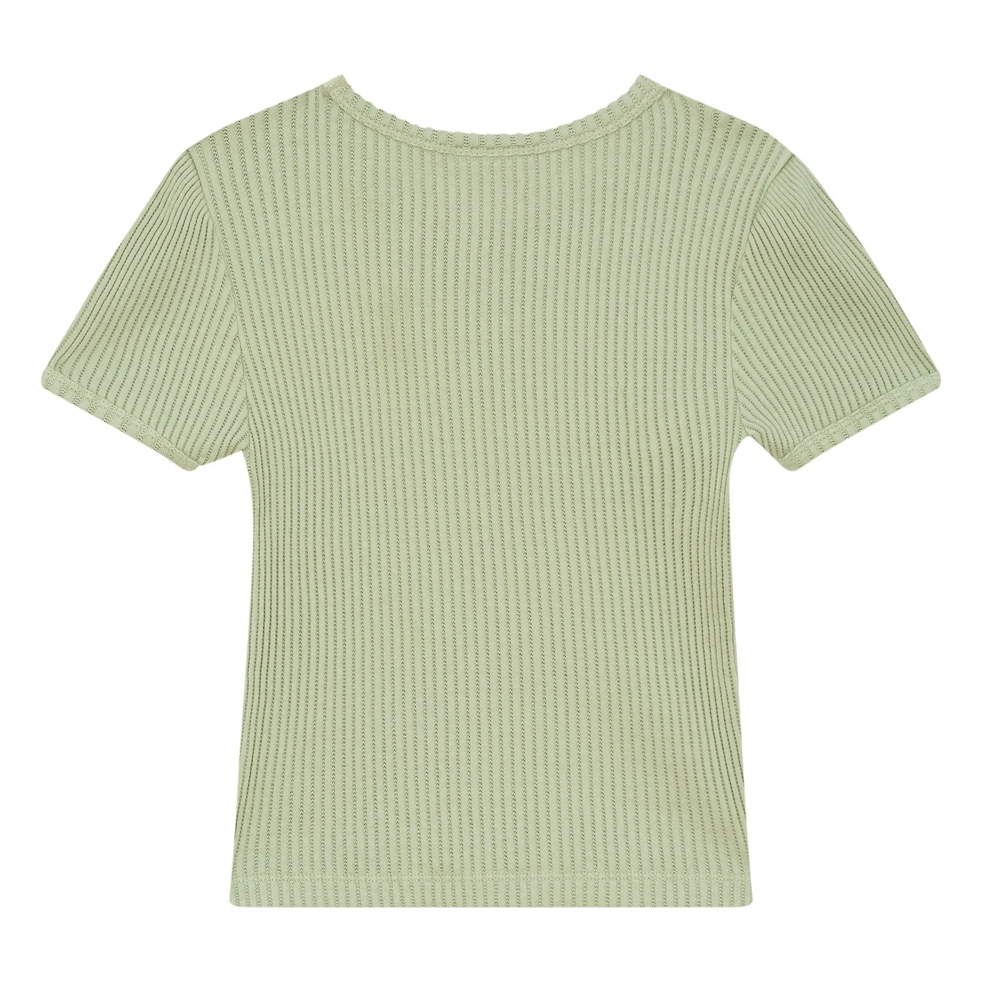 T-shirt Nova Coton Bio | Vert amande- Image produit n°3