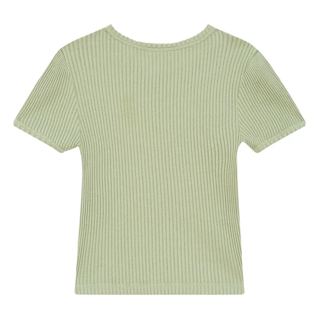 T-shirt Nova Coton Bio | Vert amande