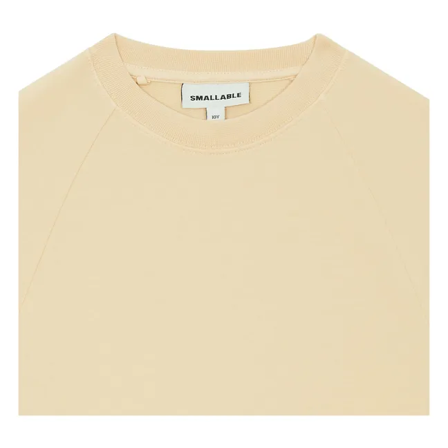 Robe Sweat Mina Coton Bio | Jaune pâle