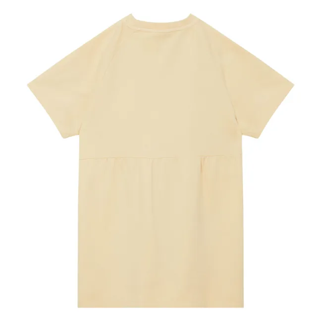Sweat dress Mina Organic cotton | Pale yellow