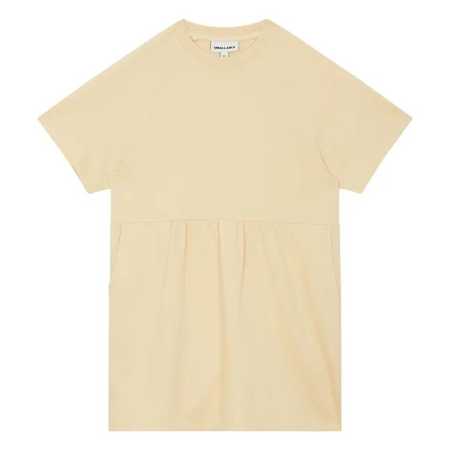 Vestido de chándal Mina Algodón orgánico | Amarillo palo