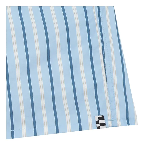 Short de Bain Freeboy Rayé | Bleu