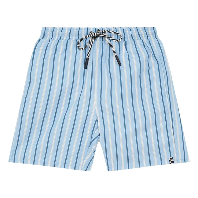 Short de Bain Freeboy Rayé | Bleu