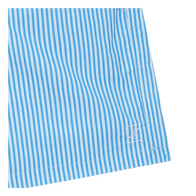 Short de Bain Dante Rayé | Bleu ciel