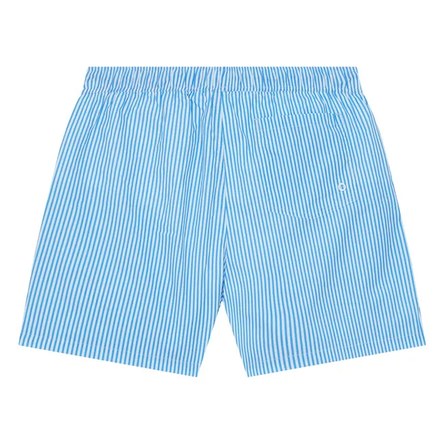 Short de Bain Dante Rayé | Bleu ciel