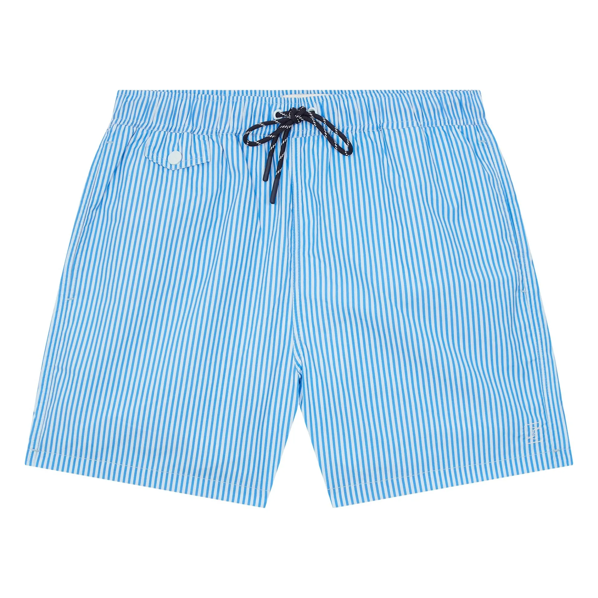 Smallable Man Light Blue Dante Striped Swim Shorts