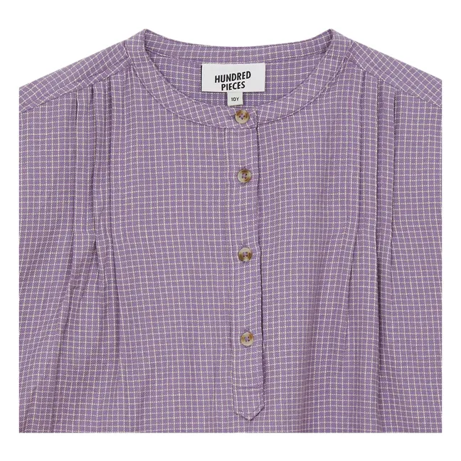 Maxine Carreaux blouse | Lavender