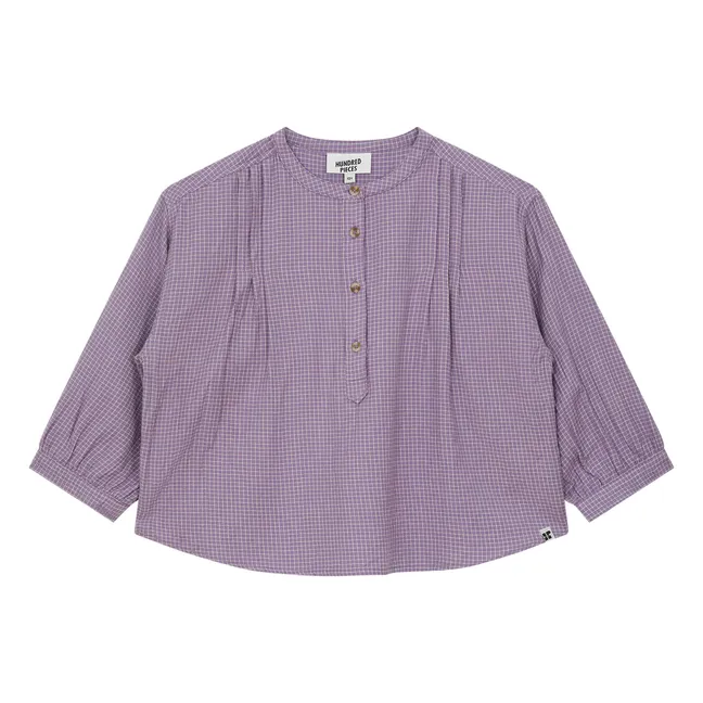 Blouse Maxine Carreaux | Lavande
