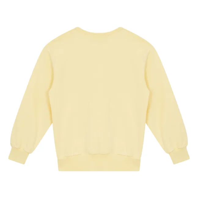 Sweat Oversize Blow Coton Bio | Jaune citron