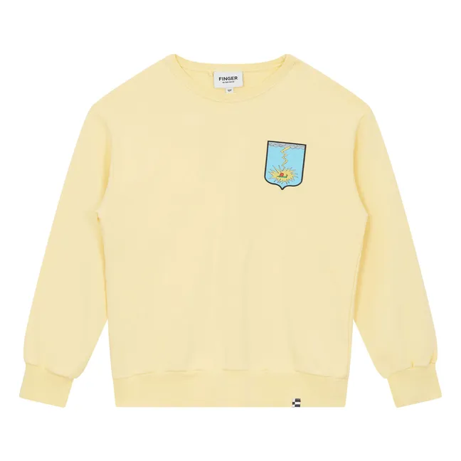Sweat Oversize Blow Coton Bio | Jaune citron