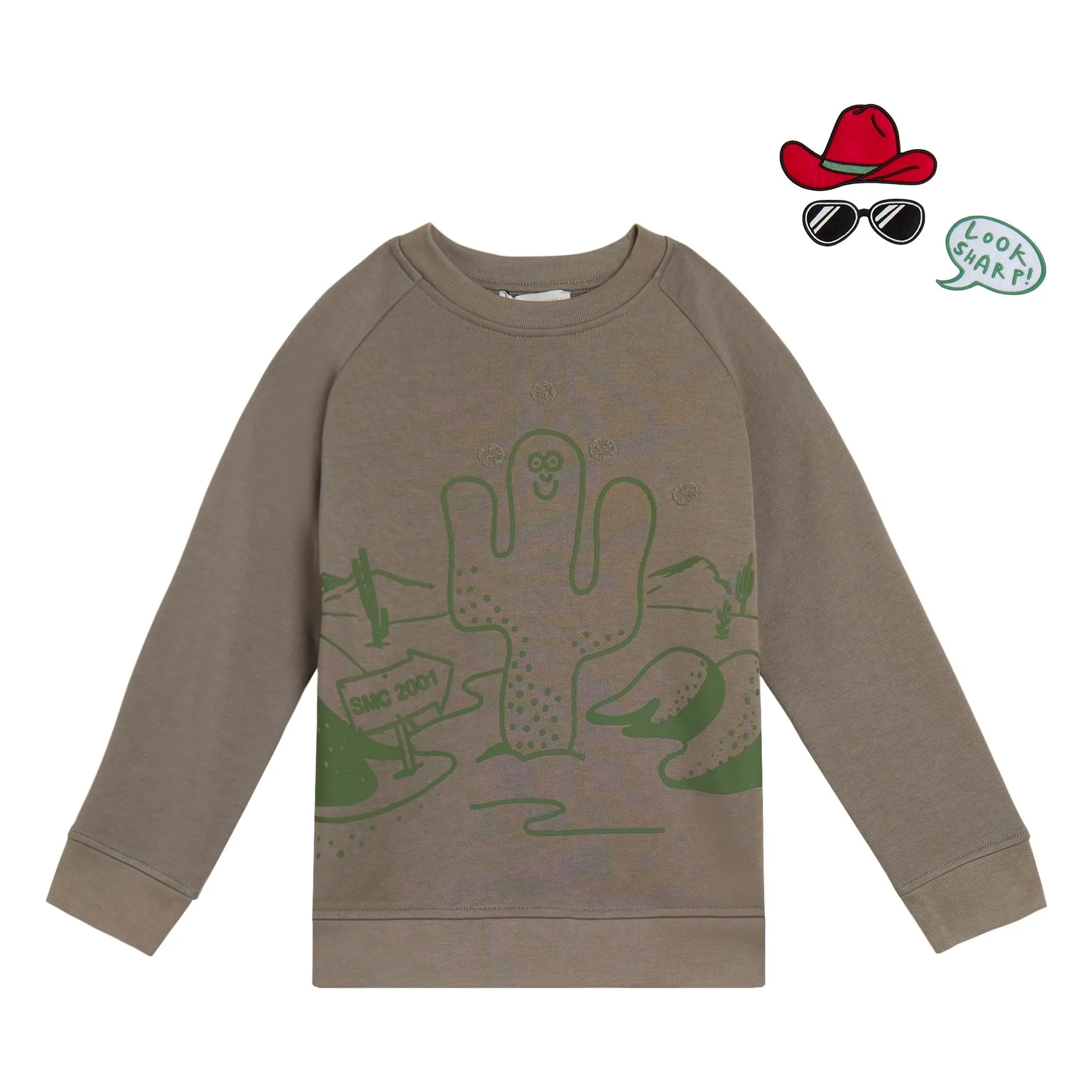 Sweat Cactus Look Sharp | Vert kaki- Image produit n°0