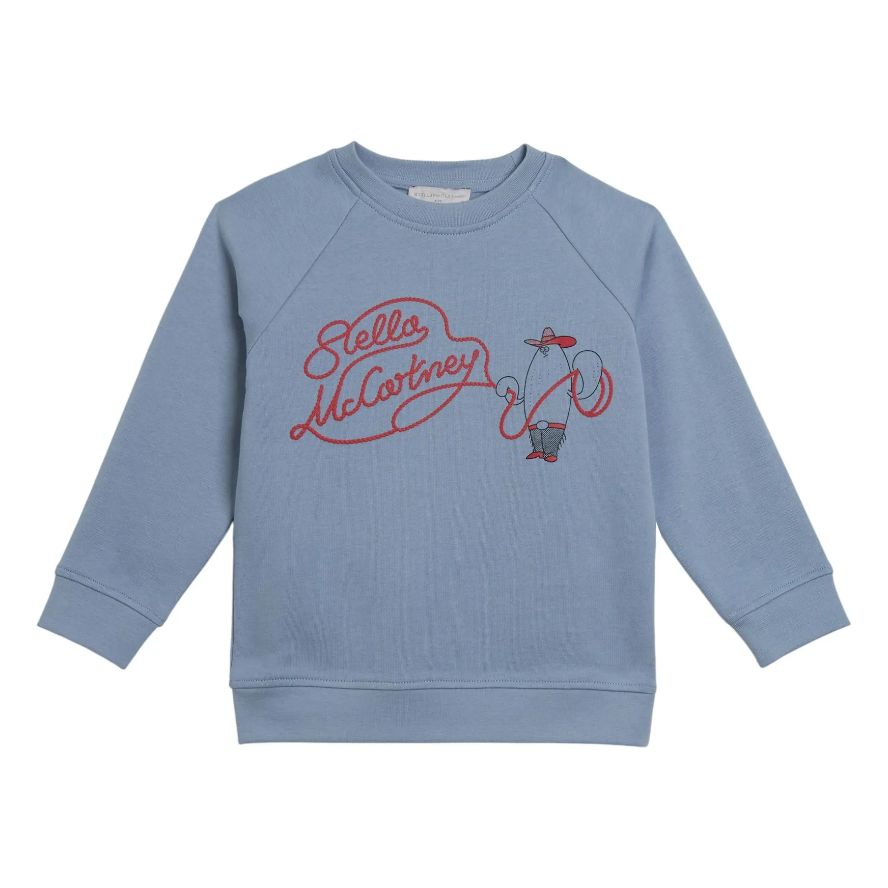 Stella Mccartney Kids Light Blue Lasso Sweatshirt