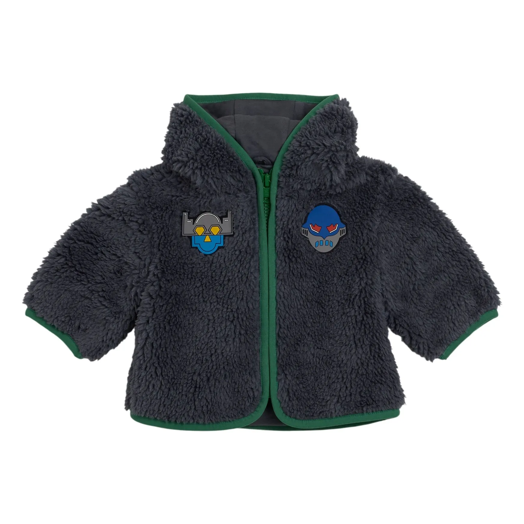 Stella Mccartney Kids Dark Blue Super Hero Sherpa Jacket