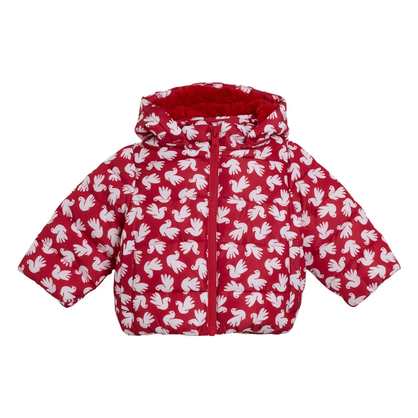 Doudoune Cygnes | Rouge- Image produit n°0