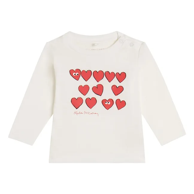T-shirt Cœurs | Ivoire
