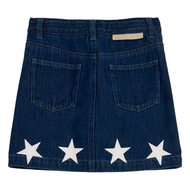 Jupe Etoiles Denim | Bleu foncé