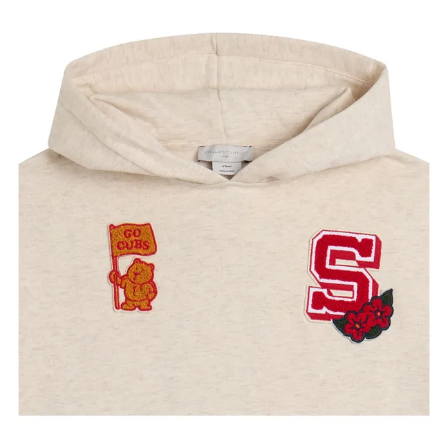 Sweat Ecussons | Beige chiné