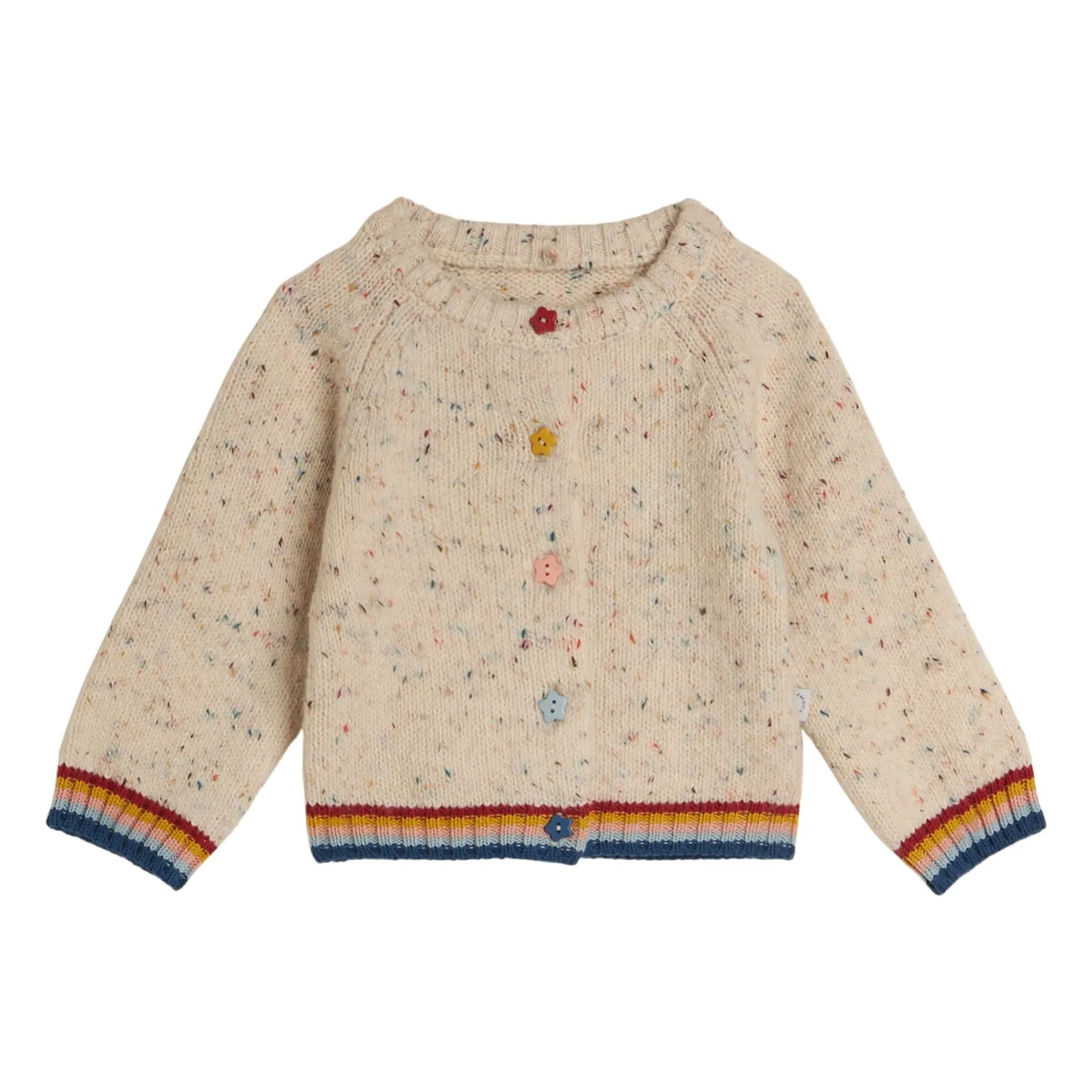 Cardigan Moucheté Laine | Ivoire- Image produit n°0