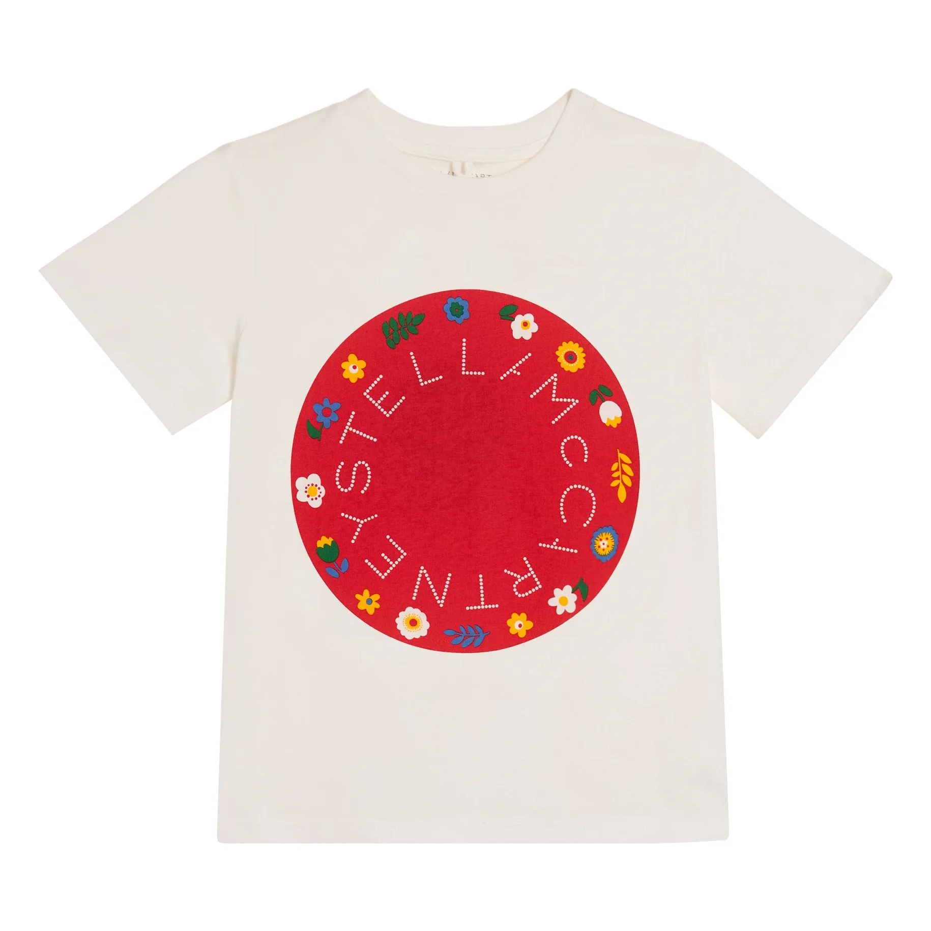 Stella Mccartney Kids Ivory Organic Cotton T-Shirt