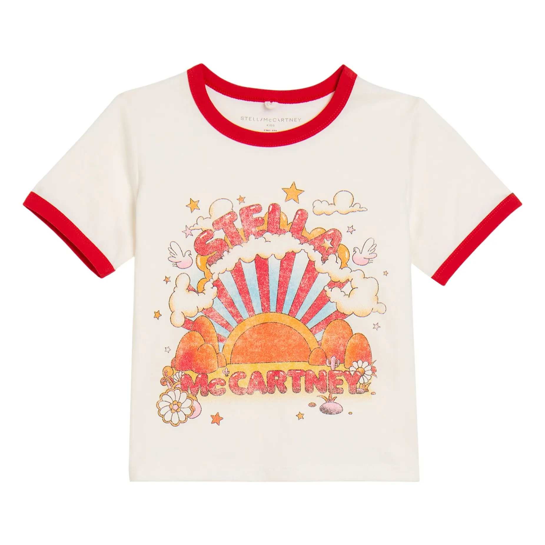 T-shirt Nuages Coton Bio | Ivoire- Image produit n°0
