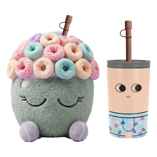 Gobelet isotherme avec sa housse Sunny | Gris