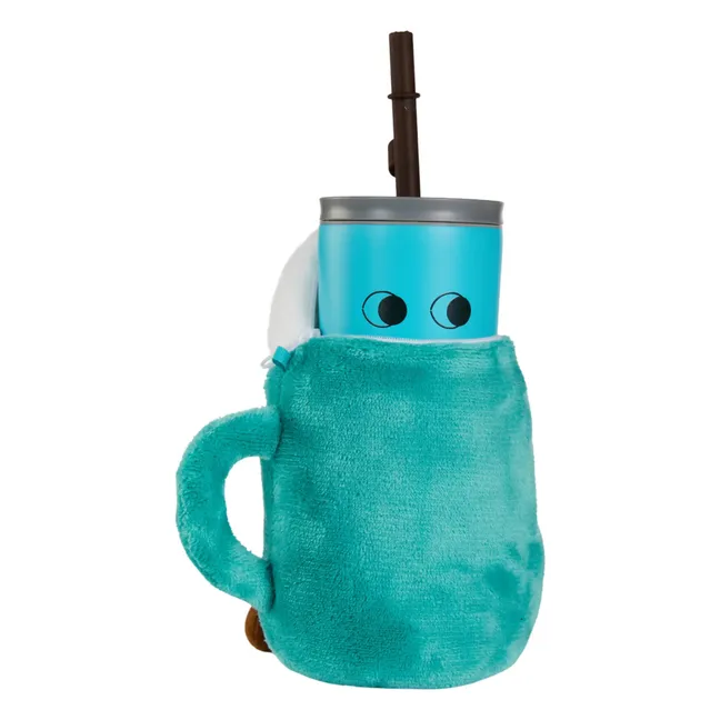 Gobelet isotherme avec sa housse Pina | Bleu