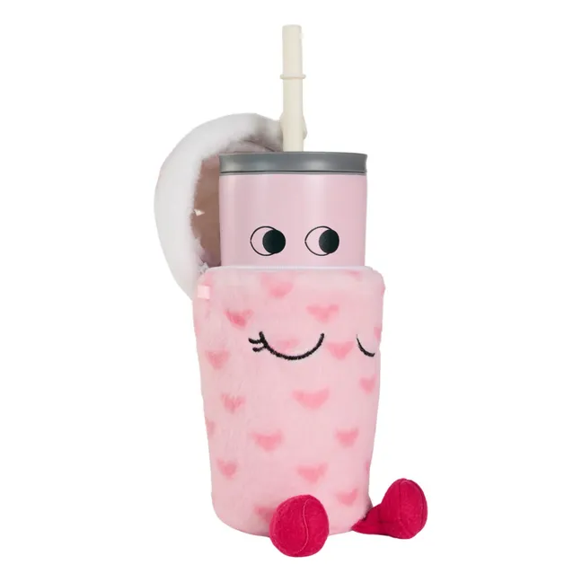 Taza isotérmica Lulu con tapa | Rosa