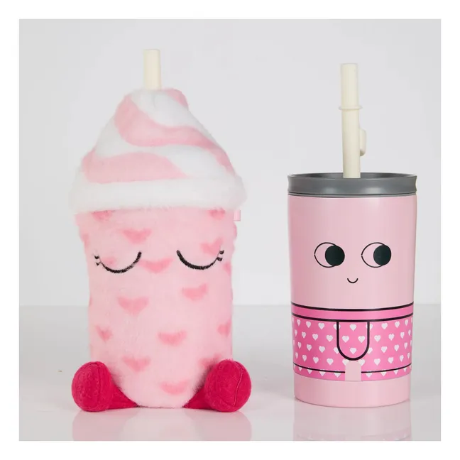 Taza isotérmica Lulu con tapa | Rosa